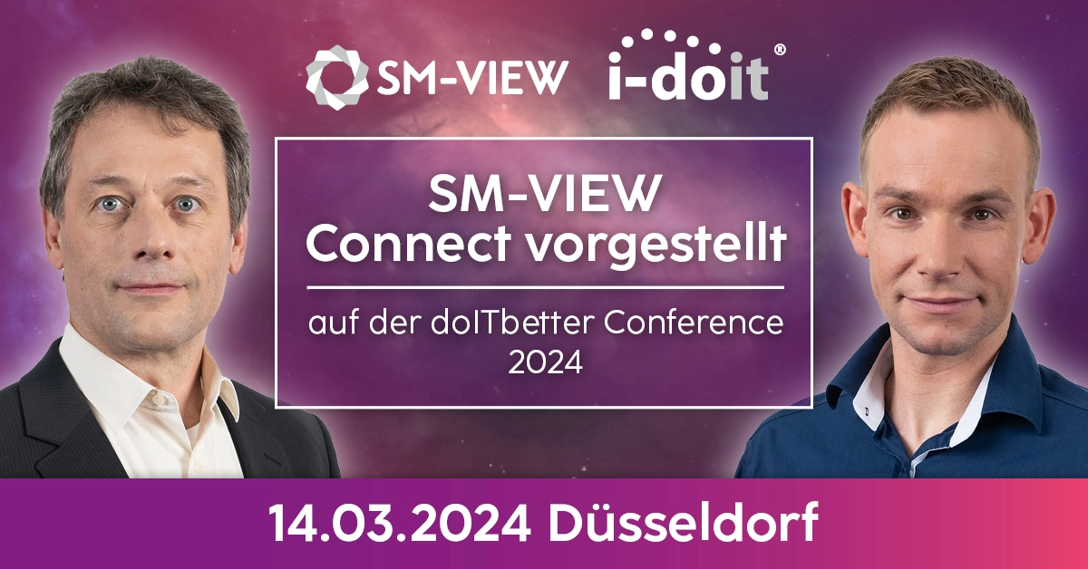Ankündigung, dass 2 SHD Experten auf der doITbetter Conference 2024 SM-VIEW Connect vorstellen