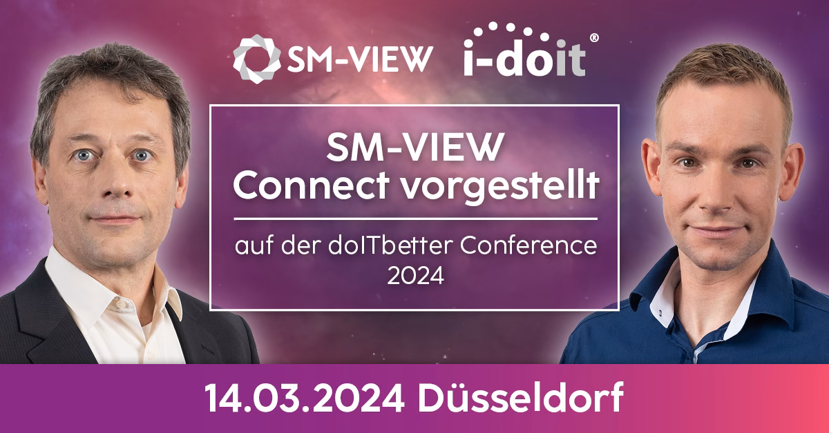 Ankündigung, dass 2 SHD Experten auf der doITbetter Conference 2024 SM-VIEW Connect vorstellen