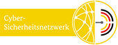Logo des Cyber-Sicherheitsnetzwerks präsentiert IT-Dienstleistungen von SHD zur Sicherheitstechnik.