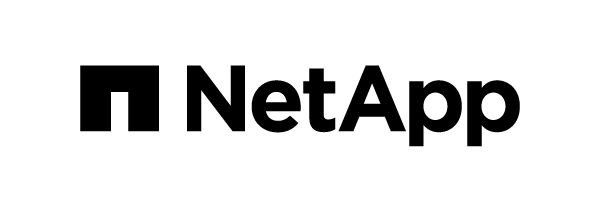 Schwarzes Logo von NetApp