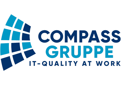 Logo der Compass Gruppe zeigt Zusammenarbeit bei IT-Dienstleistungen.