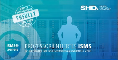 Silhouette eines stolzen Geschäftsmannes, der dank SHD und ISMS@Aeneis seine KRITIS-Anforderungen erfüllt hat