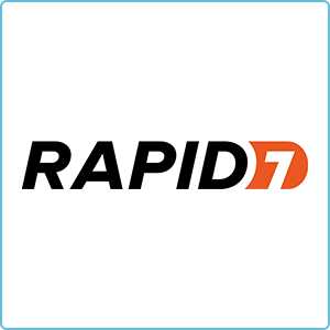 Logo von Rapid7, das Cybersecurity-Lösungen bietet. SHD unterstützt Unternehmen bei IT-Sicherheit.