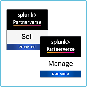 Zwei Logos, die SHD als Premier-Partner von Splunk im Sektor IT-Security, IT-Management und Datenanalyse zeigen.