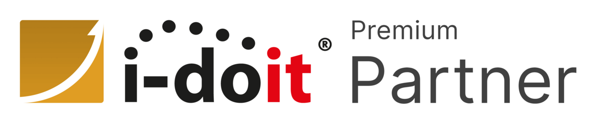 Logo von i-doit, das die Partnerschaft mit SHD in IT-Management-Lösungen symbolisiert.