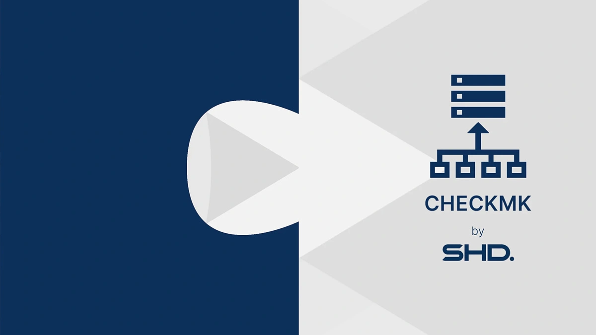 CHECKMK von SHD zeigt eine Datenflussgrafik zur Serverüberwachung und -verwaltung.