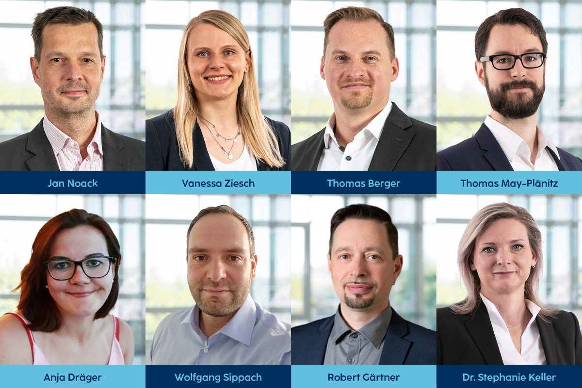 Professionelle Porträts des SHD-Teams in einem modernen Büro mit natürlichem Licht.