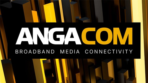 Logo der Kongressmesse ANGA COM für Breitband, Medien und Konnektivität.