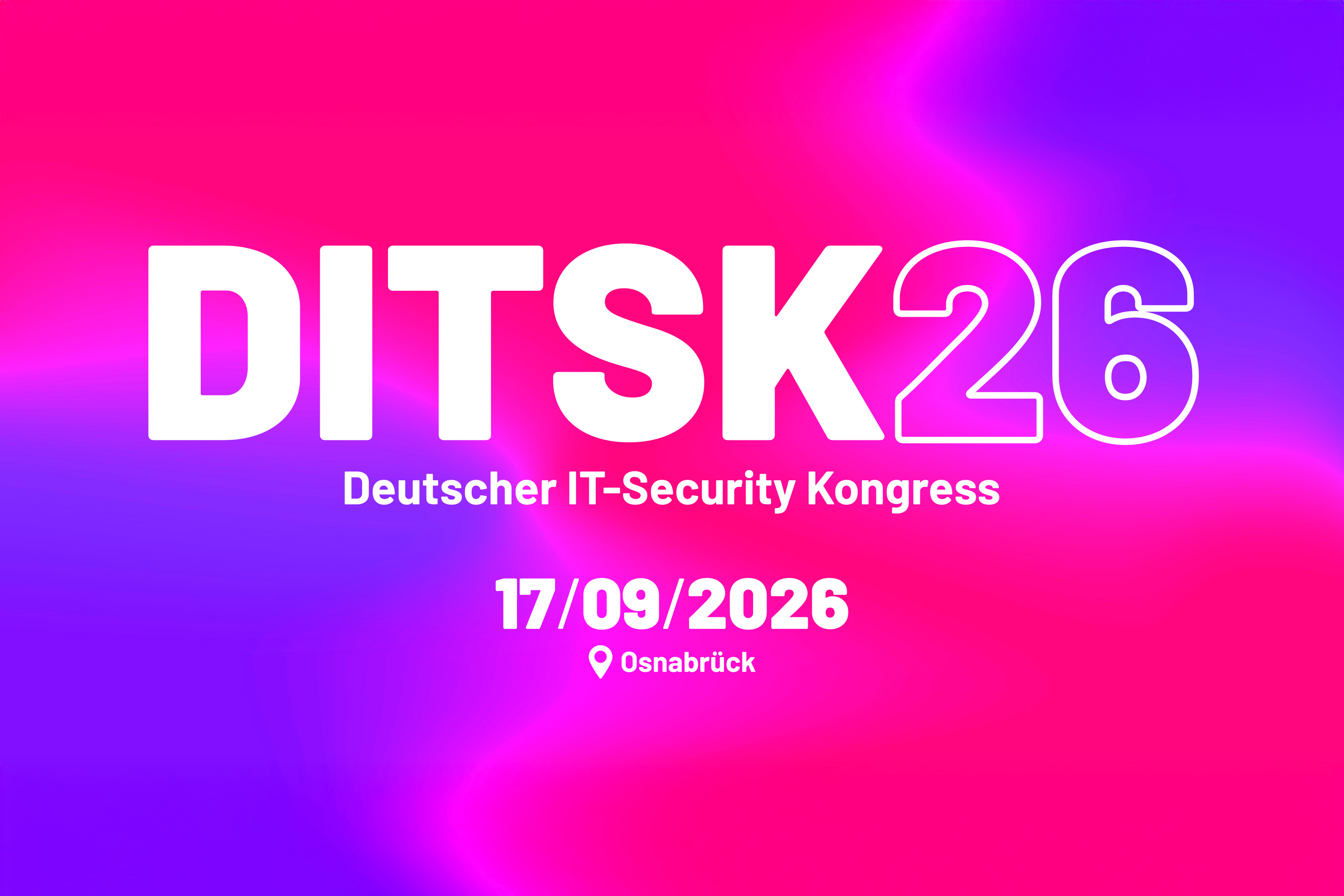 Logo vom Deutschen IT-Security Kongress (DITSK26) am 17. September 2026 in Osnabrück.