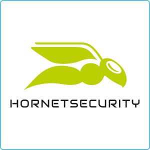 Logo von Hornetsecurity, das eine leistungsfähige IT-Sicherheitslösung für Unternehmen darstellt.