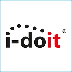 Logo von i-doit, einem IT-Management-Tool von SHD, in einem modernen, klaren Design.