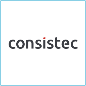 Logo von consistec, das die 360° Monitoring Plattform caplon© im Kontext der Dienstleistungen von SHD präsentiert.
