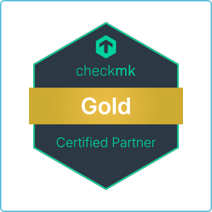 Zertifikat, das SHD als Certified Gold Partner für die Monitoring-Software Checkmk auszeichnet