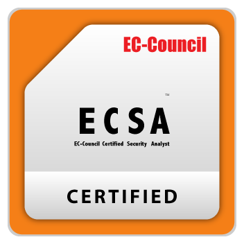 Logo der Security-Zertifizierung ECSA (EC-Council Certified Security Analyst)
